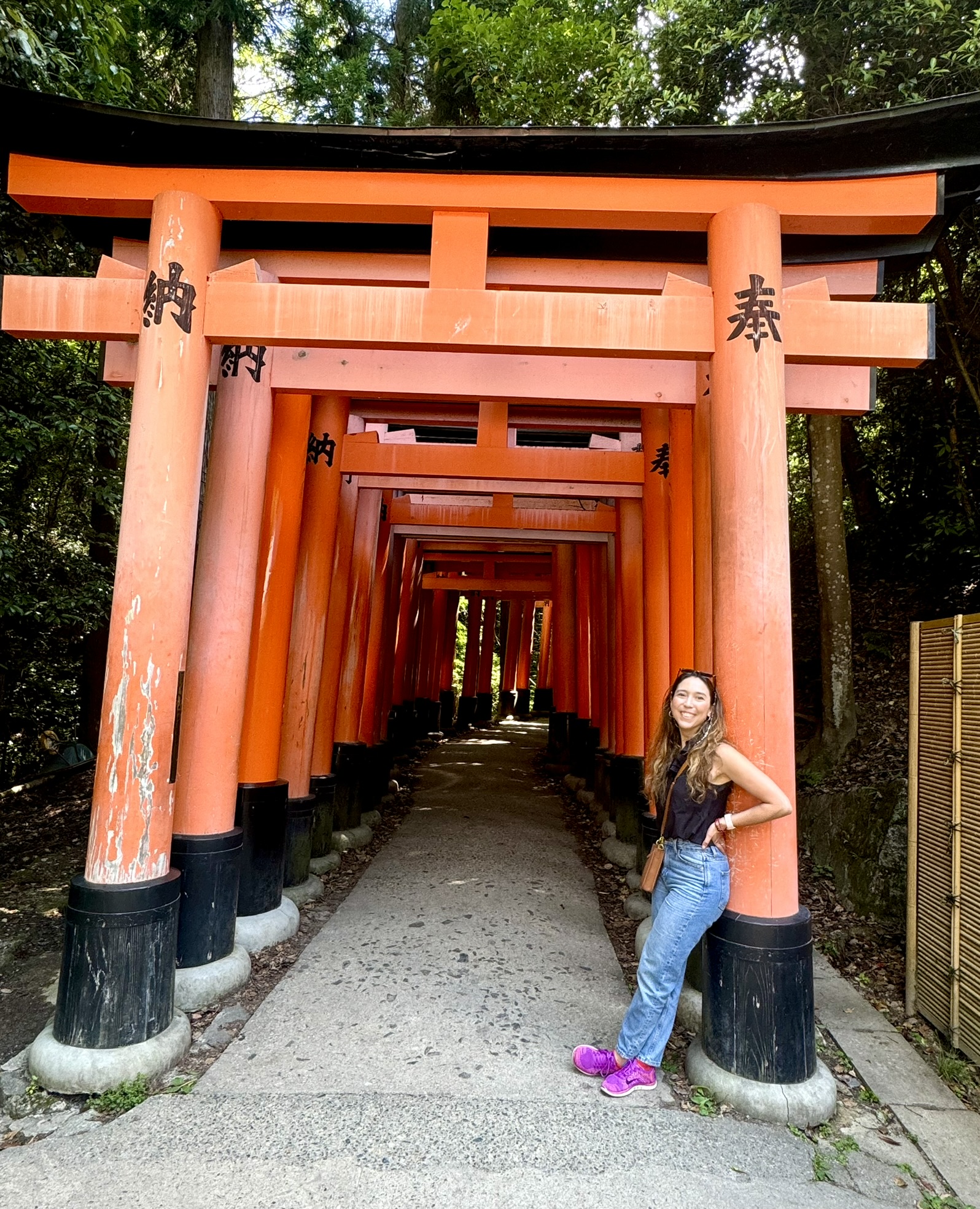 Parasailing against a blue sky
